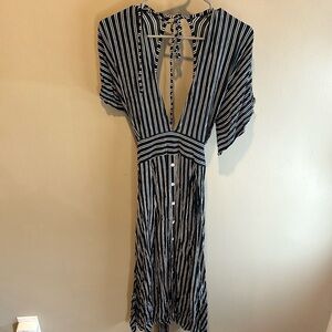 Never worn from Anthropologie low back striped dress